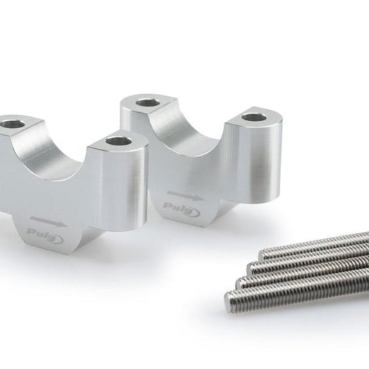 Réhausseurs de guidon 30 mm argent Puig BMW R1200GS / R1250GS / Adventure