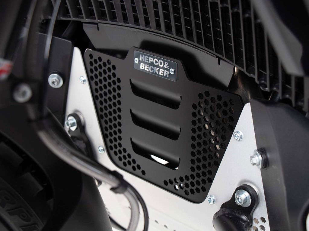 Plaque de protection de bloc moteur supplémentaire noire Hepco&Becker KTM 790 Adventure/ R '19-'21