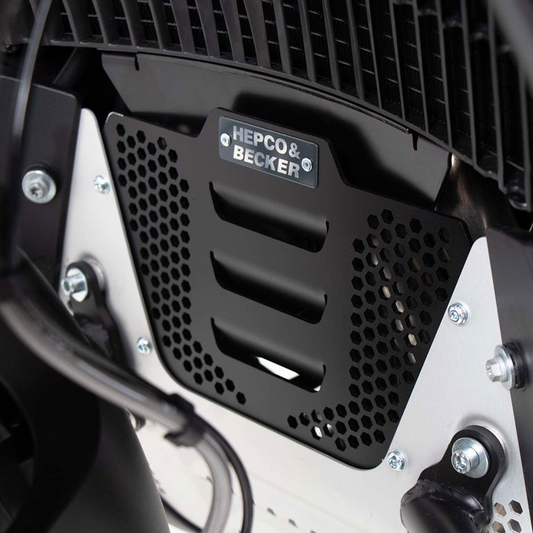 Plaque de protection de bloc moteur supplémentaire noire Hepco&Becker KTM 890 Adventure/ R/ Rally '21-'22