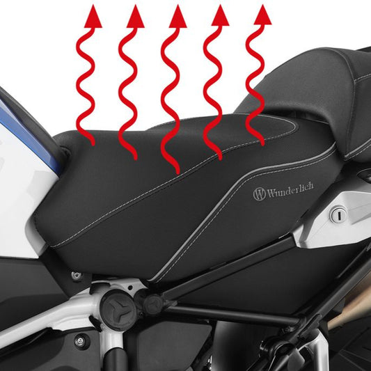 Selle Wunderlich noire AKTIVKOMFORT avec siège chauffant Smart Plug & Play BMW R1250GS / Adv.