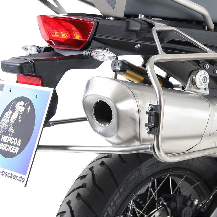 Porte-valises découpé en acier inoxydable Hepco&Becker BMW F750GS '18-23