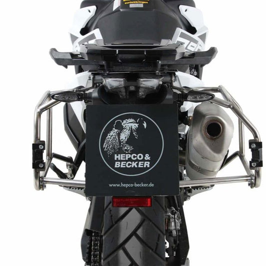 Porte-bagages en acier inoxydable Hepco&Becker pour valises latérales « Cutout » Xplorer KTM 790 Adventure/ R '19-'21