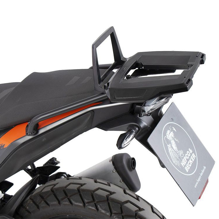 Porte-bagages supérieur Alurack noir Hepco&Becker KTM 390 Adventure '20-