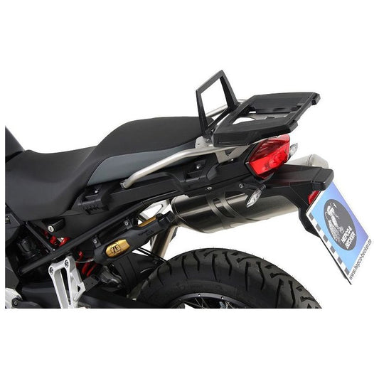 Support supérieur noir Alurack Hepco&Becker BMW F800GS '24- (pour support d'origine en acier inoxydable)