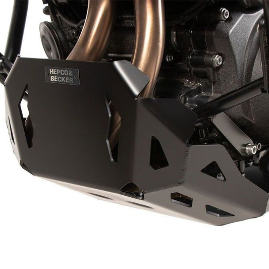 Plaque de carter en aluminium noir Hepco&Becker BMW F900GS '24-