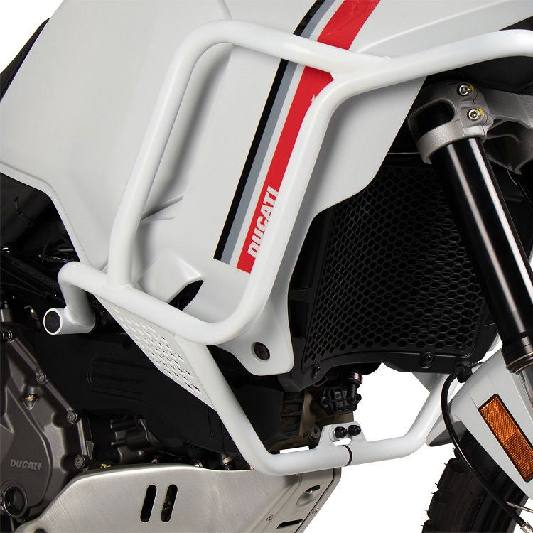 Pare-choc de réservoir Hepco&Becker blanc (tankguard) Ducati DesertX '22-