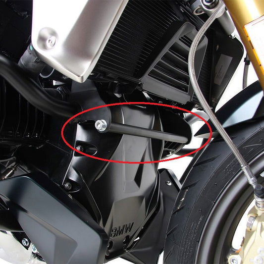 Support de connexion argenté pour pare-chocs Hepco&Becker BMW R1250GS '18-23