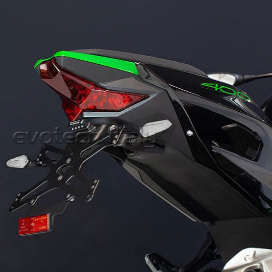 Support de plaque d'immatriculation Evotech Kawasaki Z400/500 / Ninja 400/500