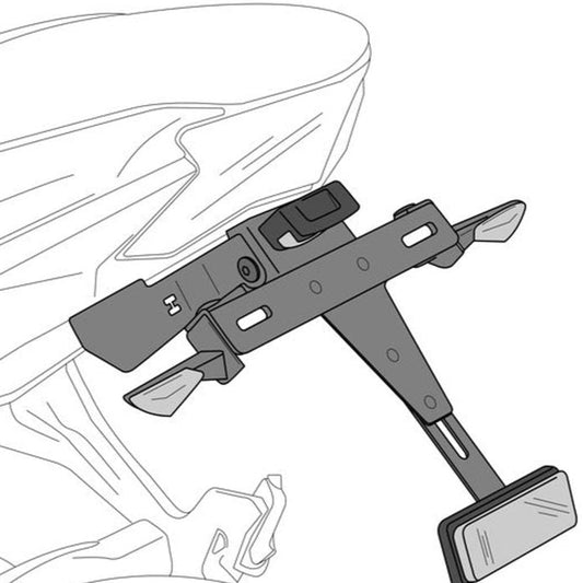 Support de plaque d'immatriculation Puig Kawasaki Z H2 / SE '20-