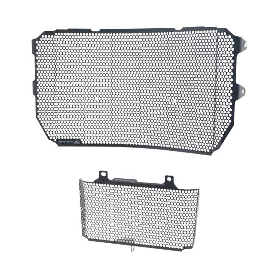 Ensemble de caches de radiateur/refroidisseur d'huile noir Evotech Performance Yamaha MT-10 SP '16-21