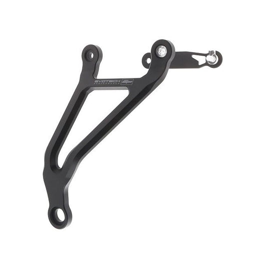 Support d'échappement avec plaque de recouvrement noir Evotech Performance Kawasaki Z H2 '20-