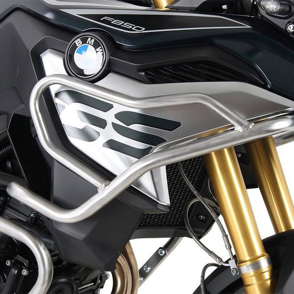 Crash bar en acier inoxydable au-dessus de Hepco&Becker BMW F750GS '18-23
