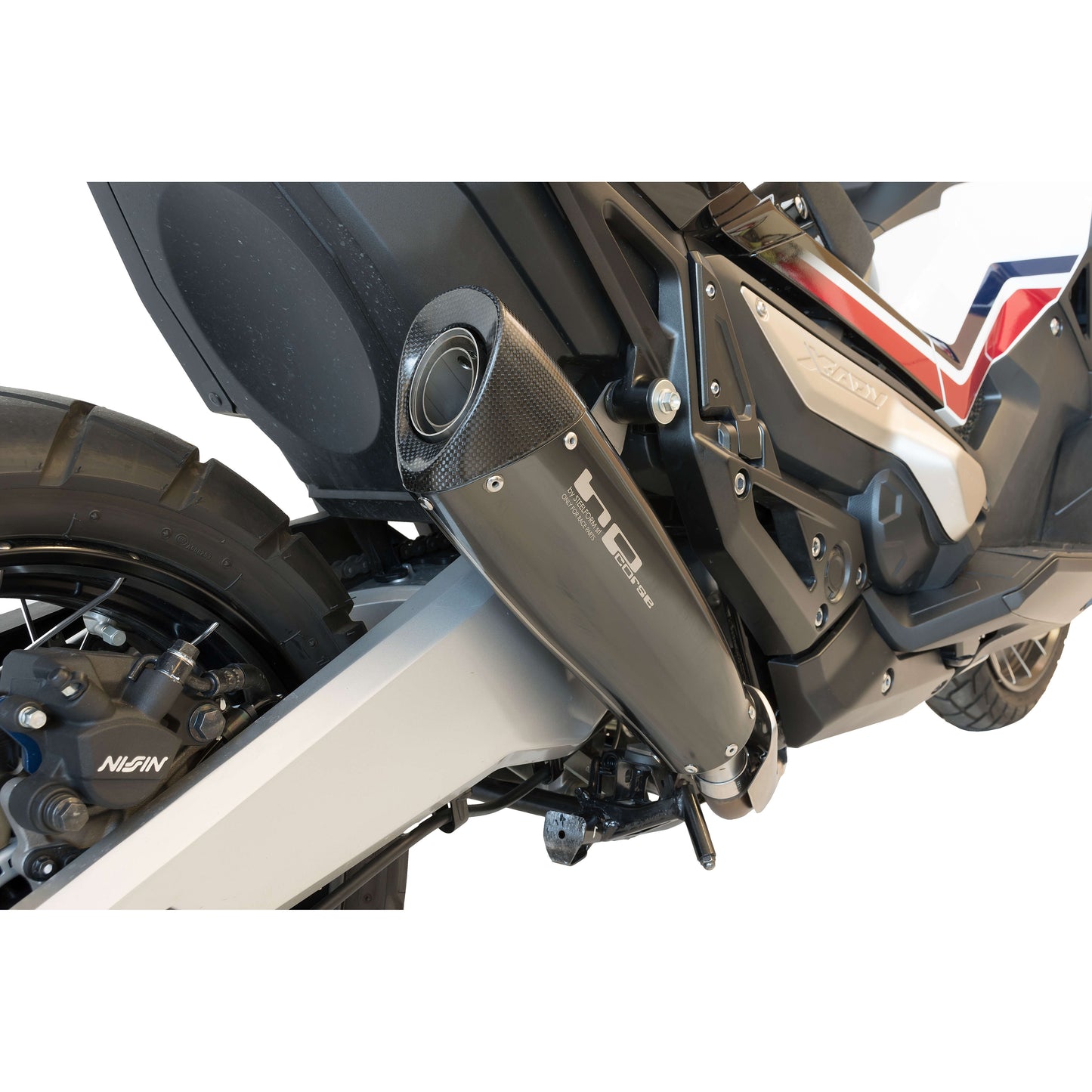 POT D'ECHAPPEMENT HPCORSE EVOXTREME SLIP-ON INOX NOIR SATIN RACING POUR HONDA XADV 750 2017>