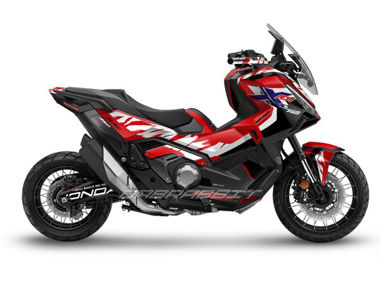 X-ADV 750 (2025) Full Graphic Kit – Flame Black Red Edition (FB-R)