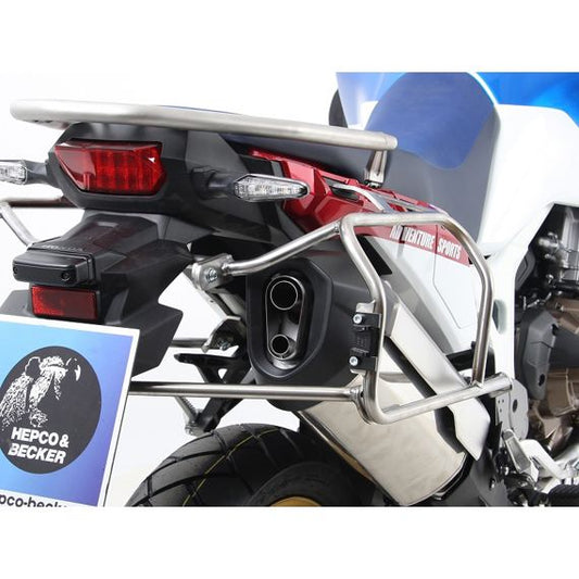 Porte-valises découpé en acier inoxydable Hepco&Becker Honda CRF1000L Africa Twin '18-