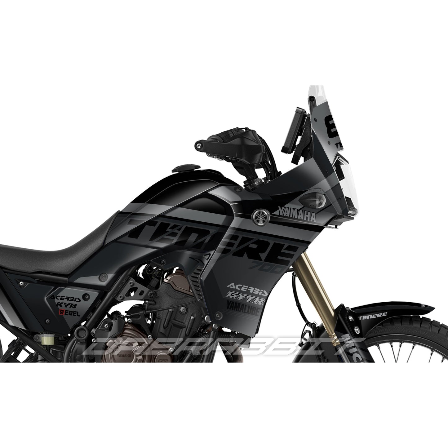 Kit complet d'autocollants YAMAHA TENERE 700 / T7 (SD-BB)