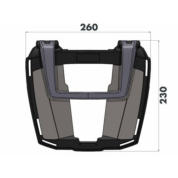 Porte-bagages supérieur noir Easyrack Hepco&Becker Suzuki GSX-S1000GT '22-