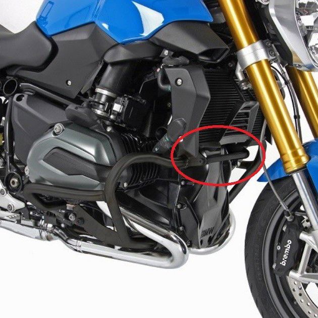 Support de connexion argenté pour pare-chocs Hepco&Becker BMW R1200RS '15-/ R1200R '15-/ R1200GS LC '13-