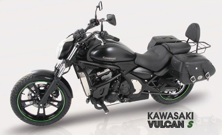 Sissy bar avec porte-bagages Hepco&Becker noir Kawasaki Vulcan S '15-