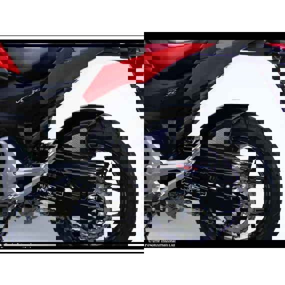 Garde-boue arrière sport-line noir avec filet argenté Honda NC700S/X/D / NC750S/X