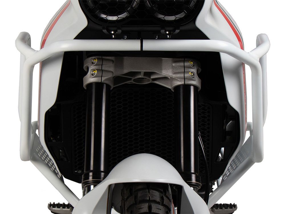 Pare-choc de réservoir Hepco&Becker blanc (tankguard) Ducati DesertX '22-