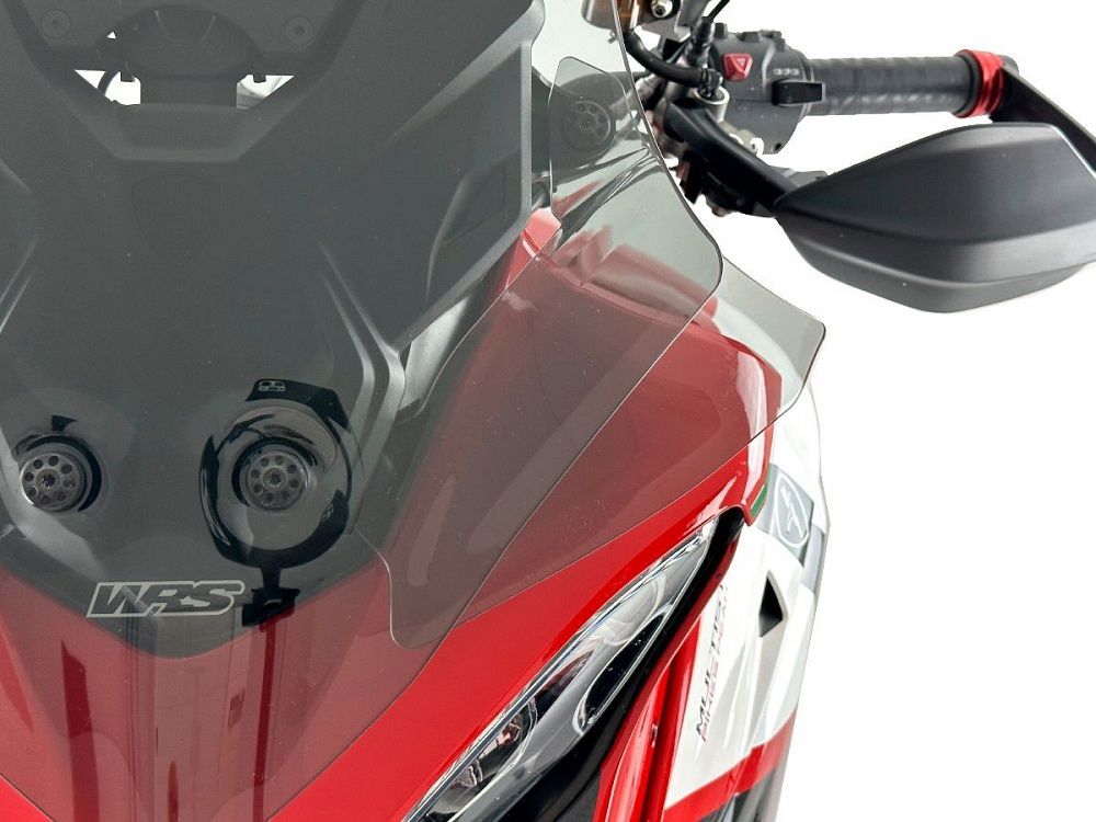 Déflecteurs de vent WRS légèrement teintés pour divers modèles Ducati Multistrada V4