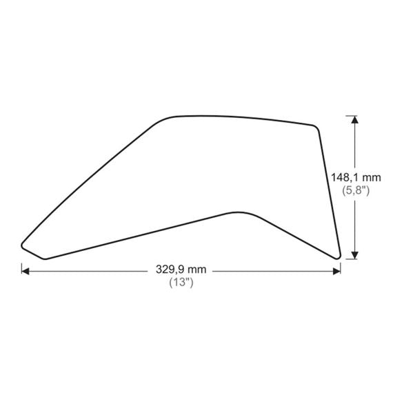 Autocollants de protection de réservoir/poignées noirs Puig Honda CRF1000L '16-