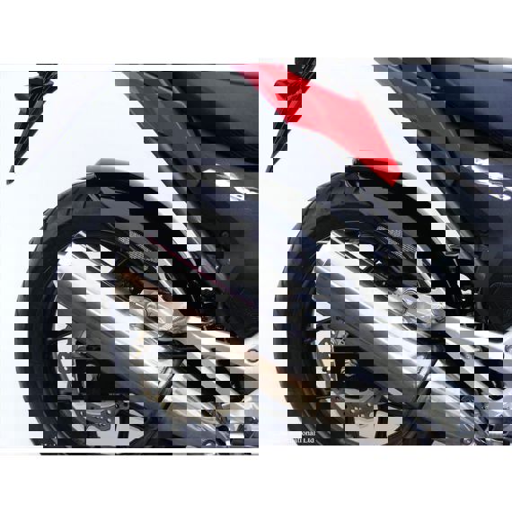Garde-boue arrière sport-line noir avec filet argenté Honda NC700S/X/D / NC750S/X