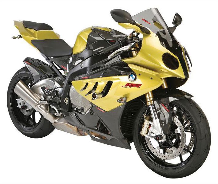 Garde-boue arrière sport-line carbone avec filet doré BMW S1000RR 2010- UVK