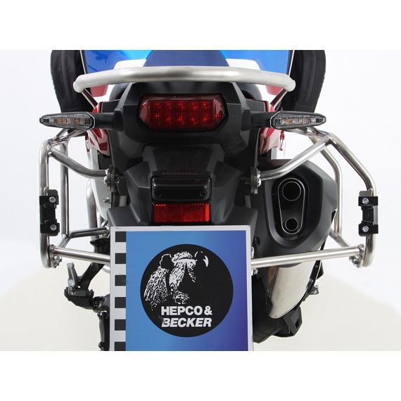 Porte-valises découpé en acier inoxydable Hepco&Becker Honda CRF1000L Africa Twin '18-