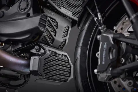 Kit radiateur/refroidisseur d'huile/protection moteur noir Evotech Performance Ducati Hypermotard 950/SP '19-