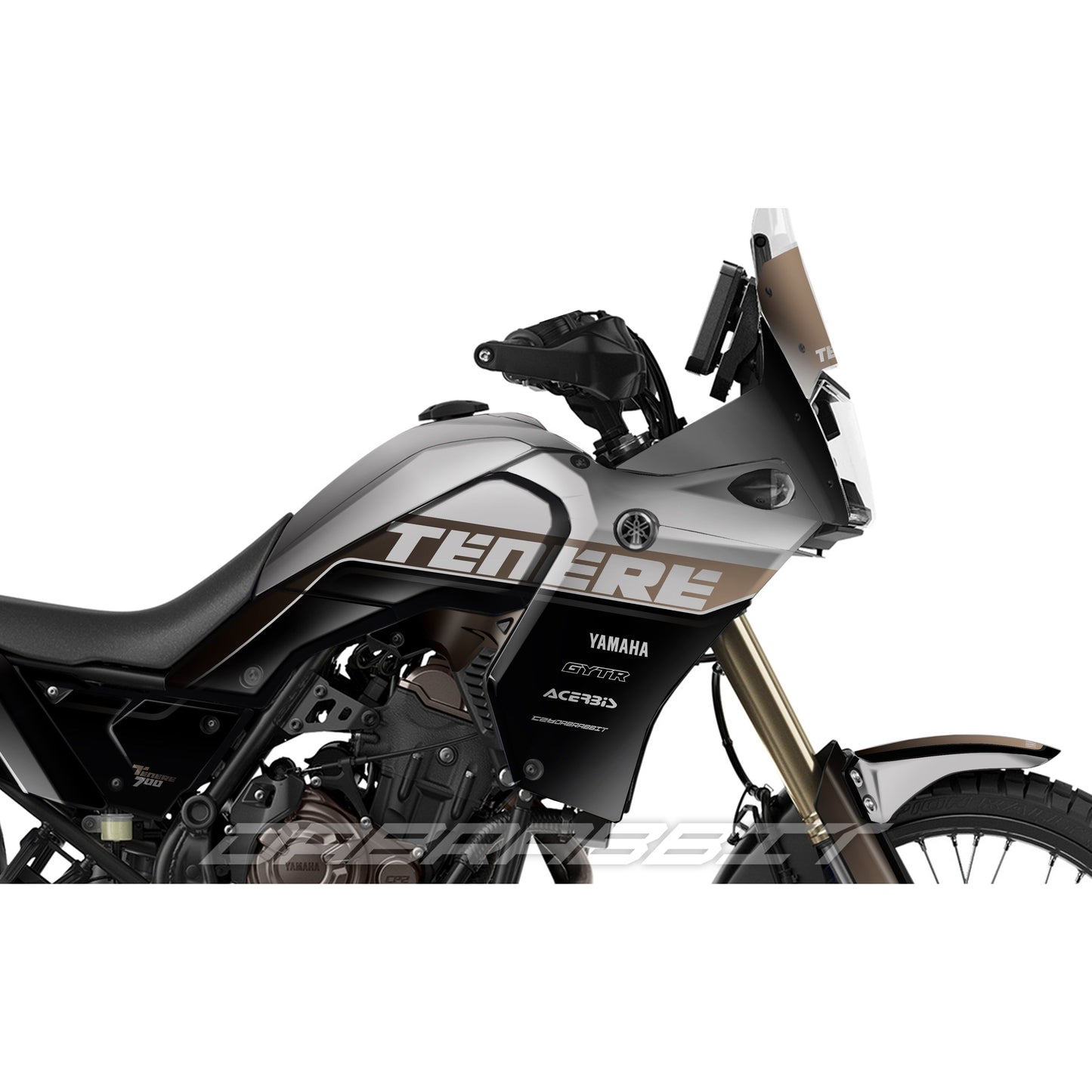 Jeu d'autocollants YAMAHA TENERE 700 / T7 (HF-D)