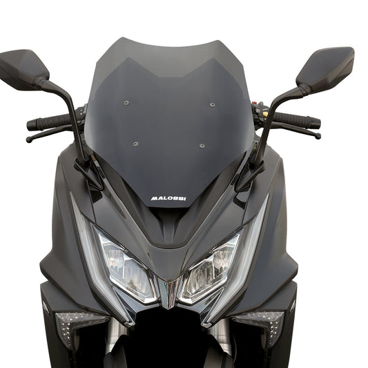 pare-brise sport fumé foncé - largeur 390 x hauteur 500 x épaisseur 3 mm