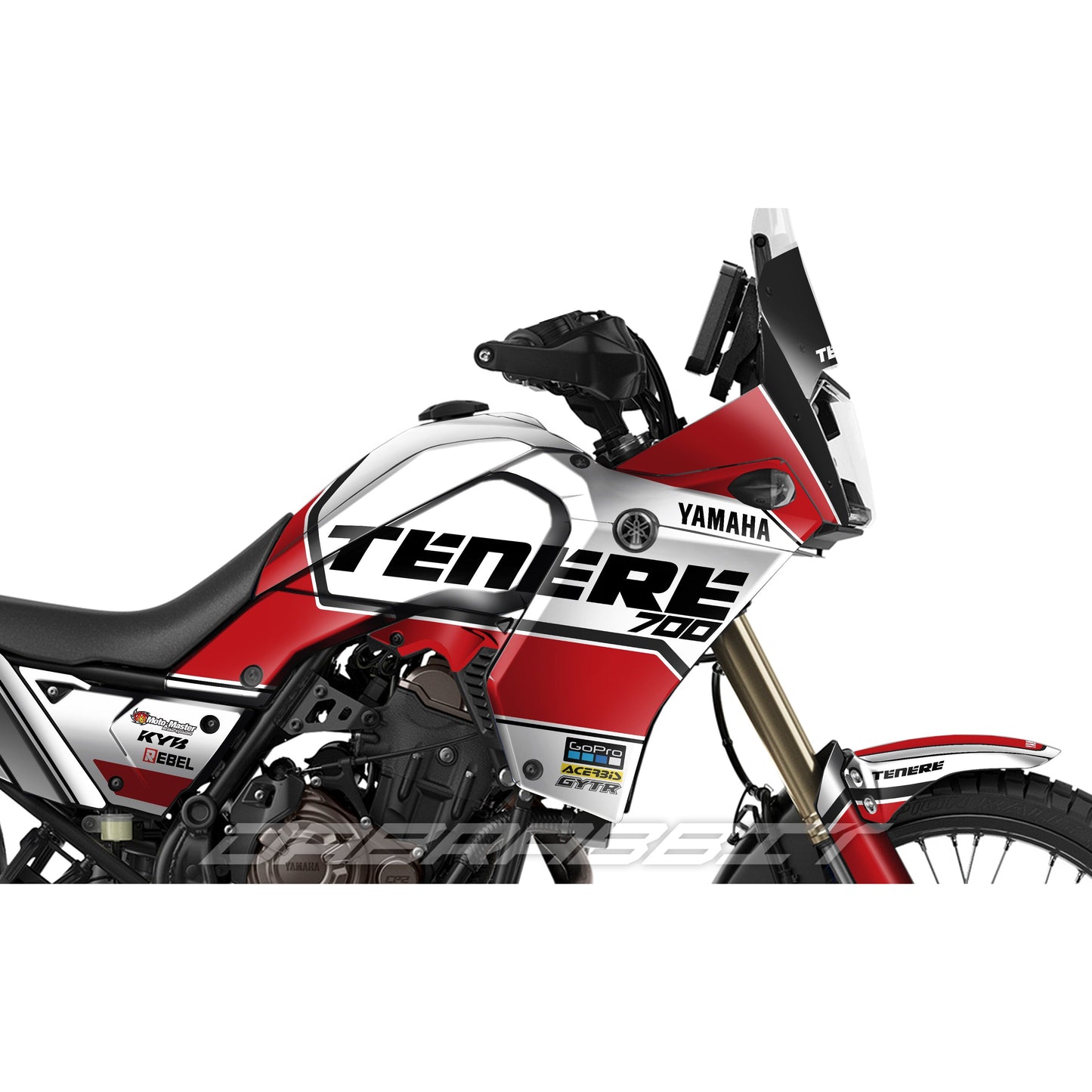 Jeu d'autocollants YAMAHA TENERE 700 / T7 (DD-R)