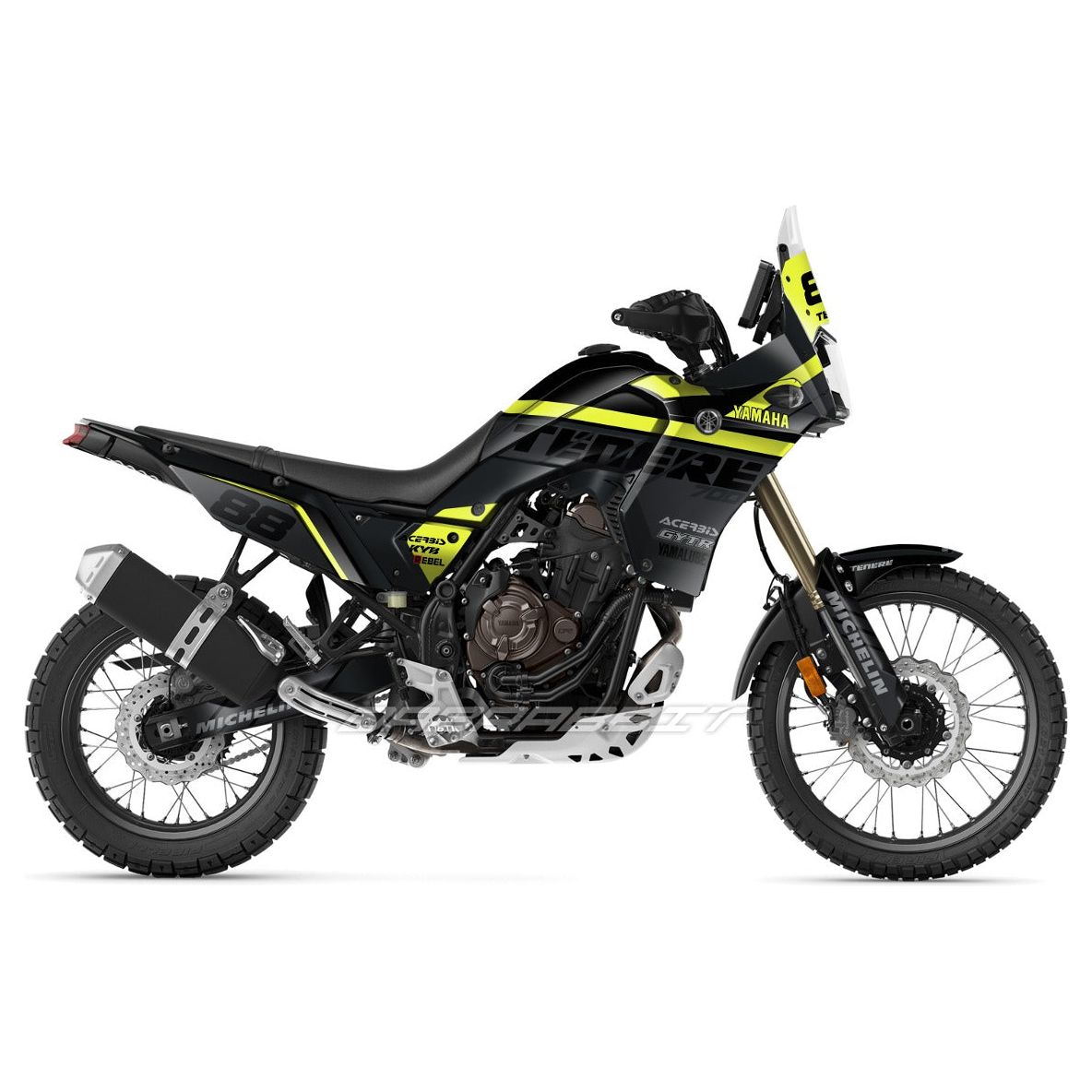 Jeu d'autocollants YAMAHA TENERE 700 / T7 (SD-BY)