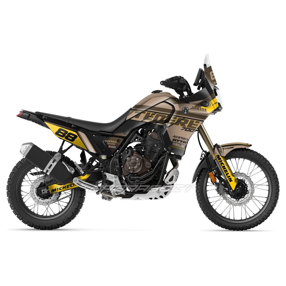 Jeu d'autocollants YAMAHA TENERE 700 / T7 (SD-D)