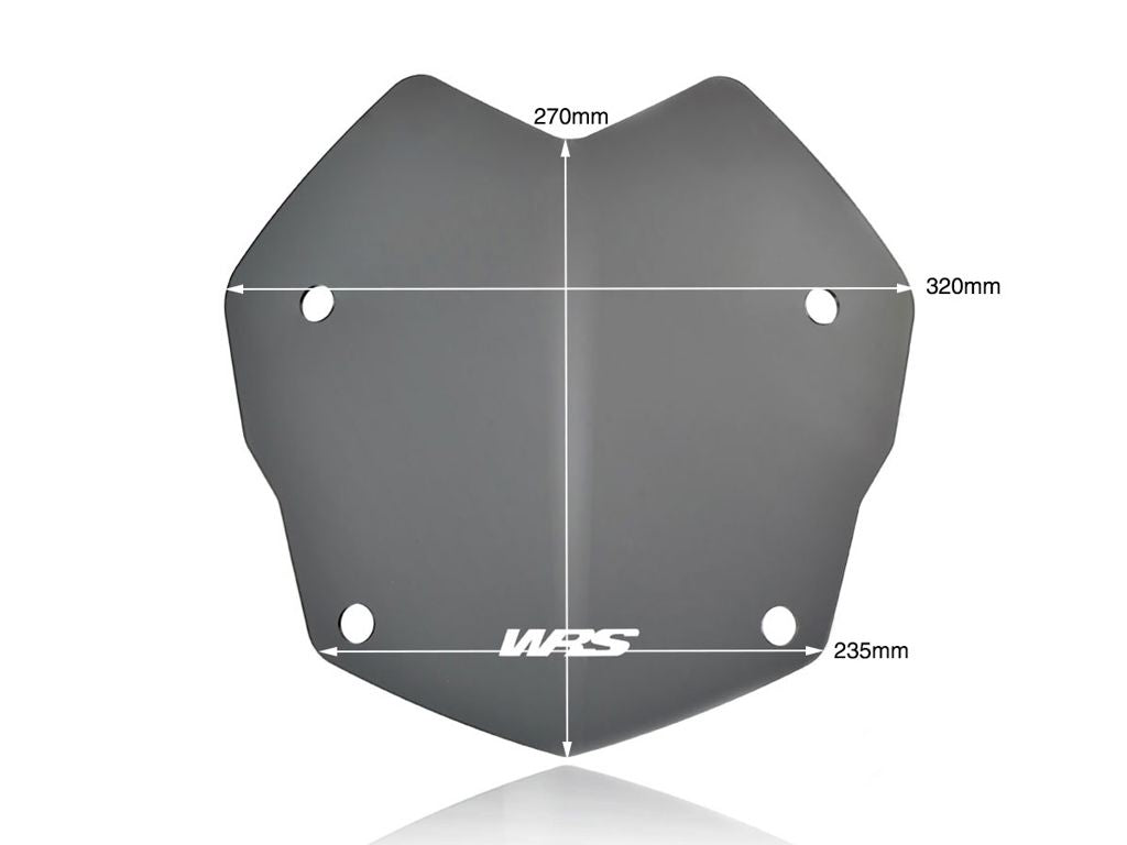 Vitre de remplacement modèle rallye WRS BMW R1200GS '13-17 / R1250GS '18 - teintée foncée