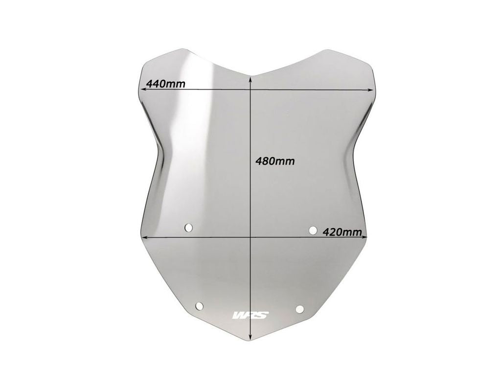 Pare-brise intermédiaire de remplacement WRS BMW R1200GS '13-17 / R1250GS '18 - légèrement teinté
