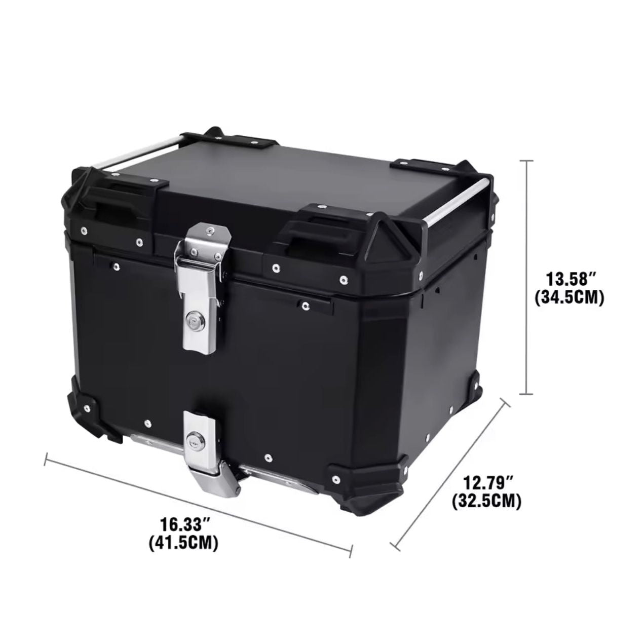 TOP CASE ALUMINIUM NOIR P2 - 45L