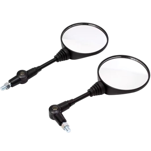 ENSEMBLE DE MIROIRS UNIVERSELS P2 NOIRS ROND - 10MM