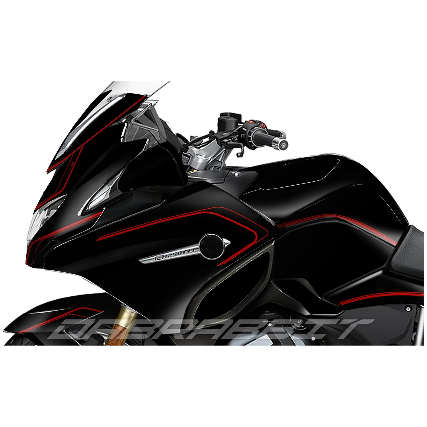 Jeu d'autocollants BMW R 1200/1250 RT M Rouge