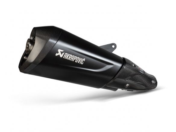 SILENCIEUX AKRAPOVIC EN ACIER INOXYDABLE NOIR POUR VESPA GTS 300 2021-2024
