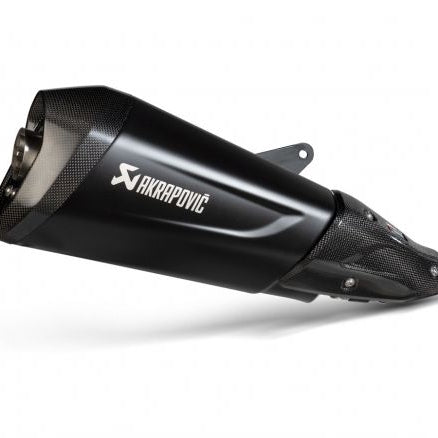 SILENCIEUX AKRAPOVIC EN ACIER INOXYDABLE NOIR POUR VESPA GTS 300 2021-2024