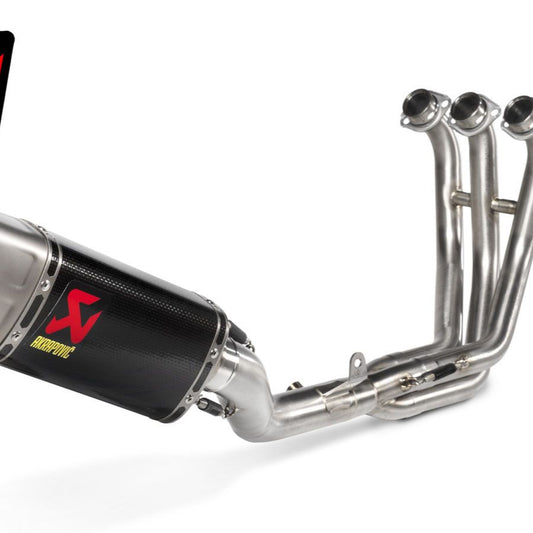 Pot d'échappement complet Akrapovic Racing Carbone pour Yamaha MT-09 / FZ-09 2021-2023