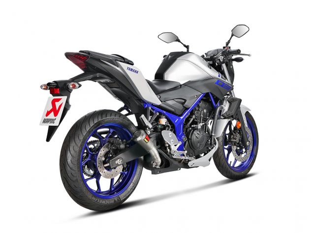 SILENCIEUX AKRAPOVIC SLIP ON TITANE TROMBONCINO YAMAHA MT-03 2016-21 RACING