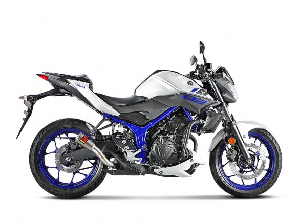 SILENCIEUX AKRAPOVIC SLIP ON TITANE TROMBONCINO YAMAHA MT-03 2016-21 RACING