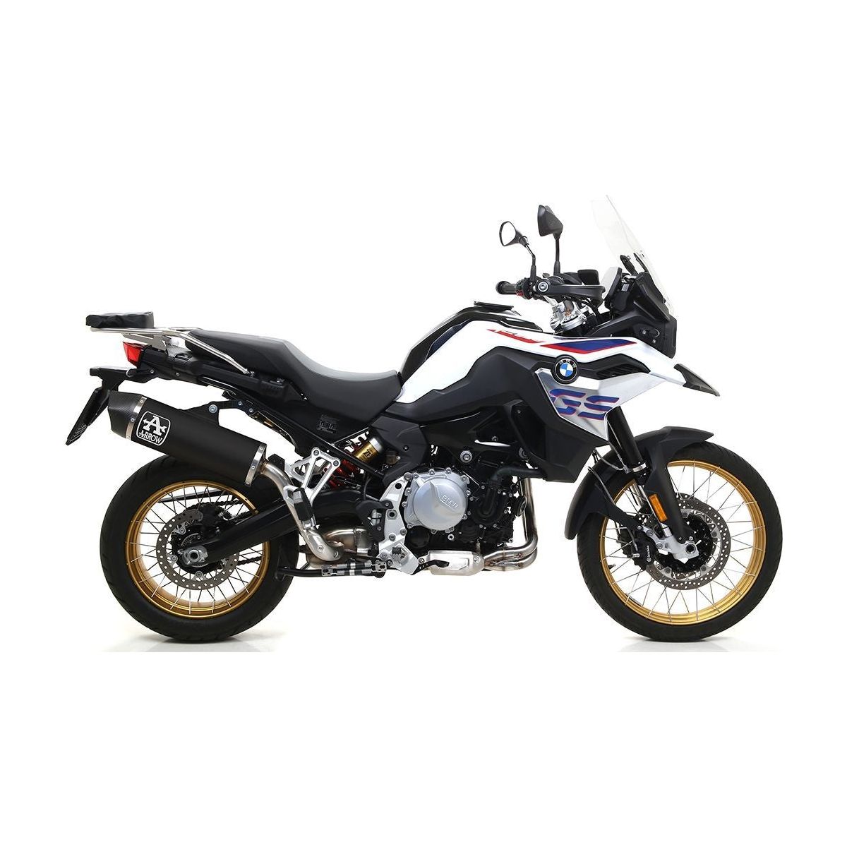 ARROW MAXI RACE-TECH SLIP-ON ALUMINIUM FONCÉ CARBONE BMW F 850 GS 2018-2020