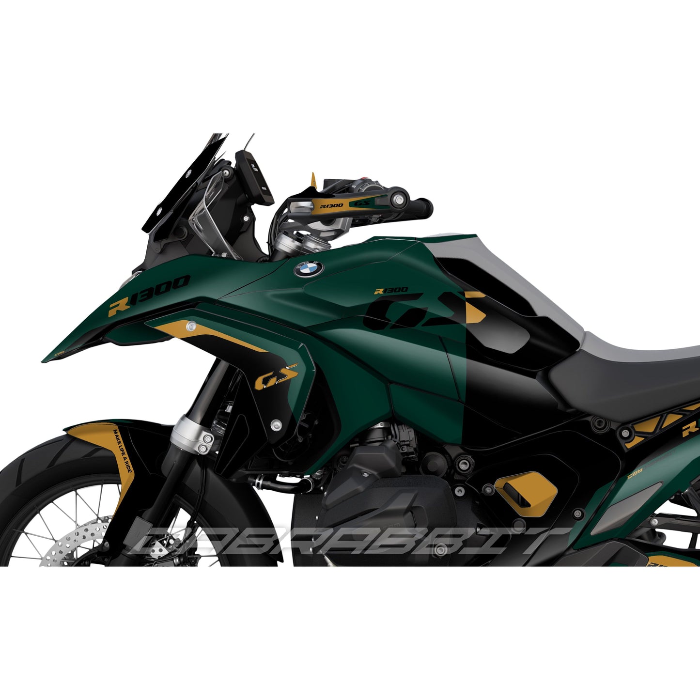 Jeu d'autocollants BMW R1300GS Vert