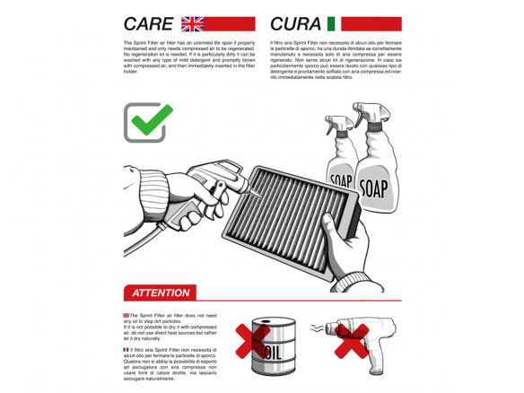 Filtre à air sec T12 Sprint Filter KTM 125 DUKE ABS 2017-2023