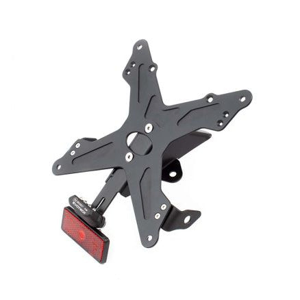 Support de plaque d'immatriculation réglable en aluminium EVOTECH pour Triumph Bonneville Bobber 1200 2017-2020
